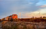 CN 4711 leads 561 at Saint-Laurent road